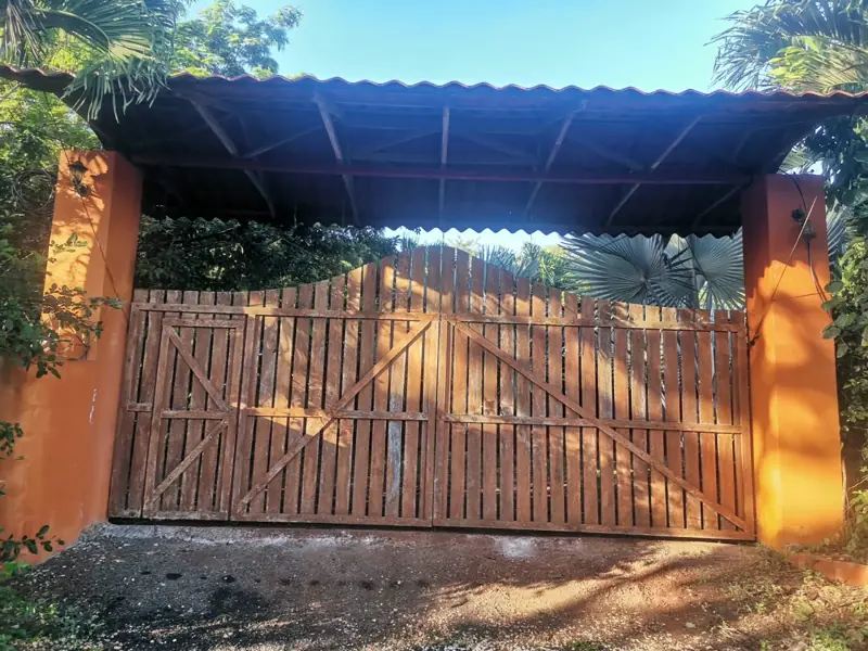 Wooden entrance gate