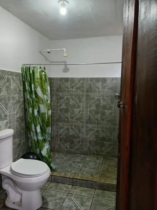 Bathroom with toilet and shower