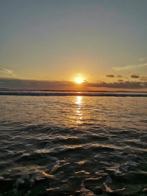 Sunset on the water