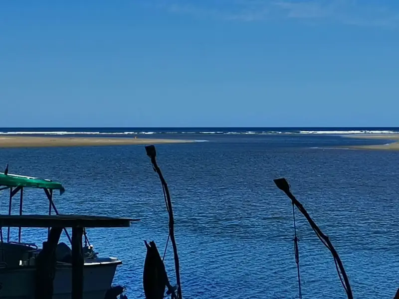 Boat and sand bar