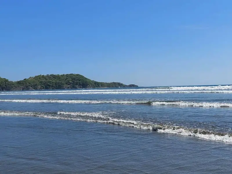 Waves and a headland